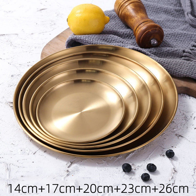 Luxe Gold Round Trays / Plates