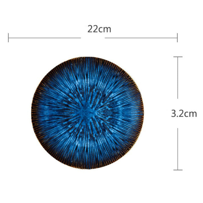 Blue Ceramic Patterned Tableware