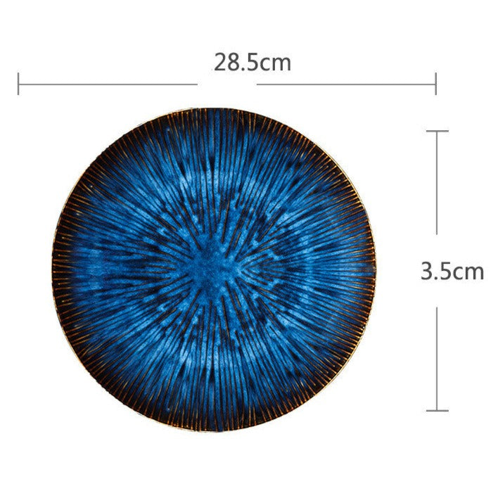 Blue Ceramic Patterned Tableware