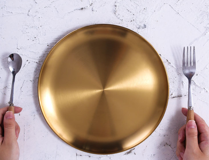 Luxe Gold Round Trays / Plates