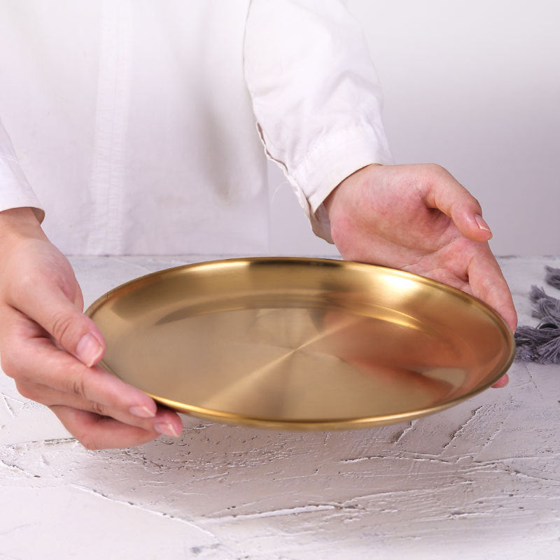Luxe Gold Round Trays / Plates