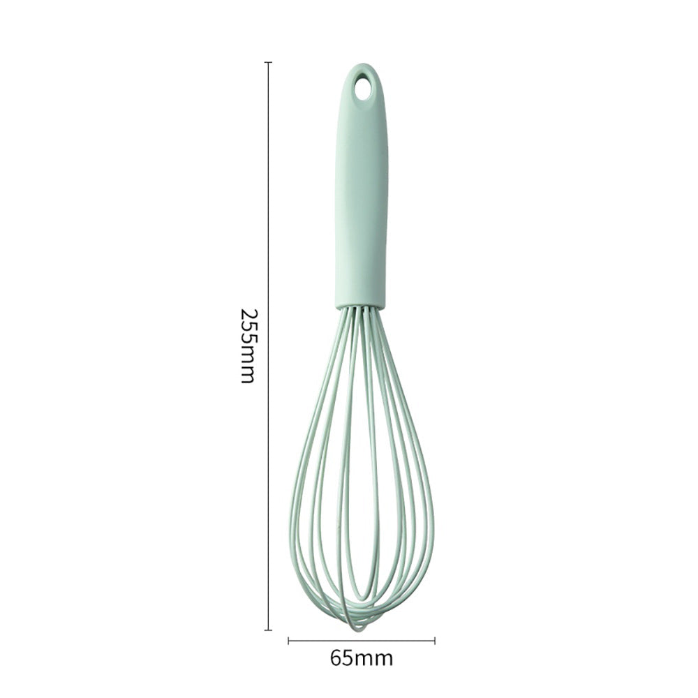10 Inch / 25.5cm Green Silicone Whisk