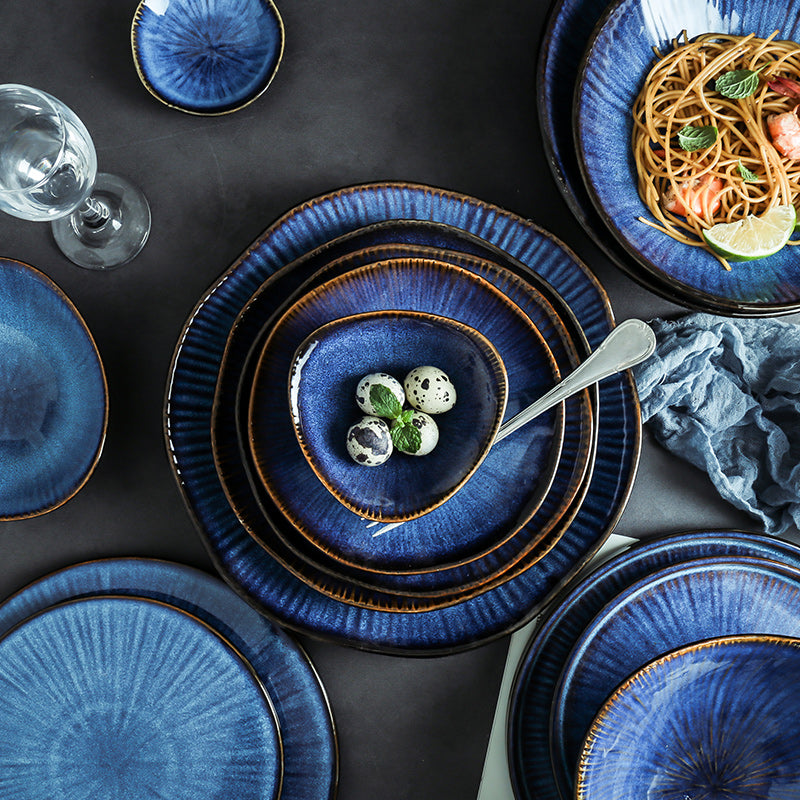 Blue Ceramic Patterned Tableware