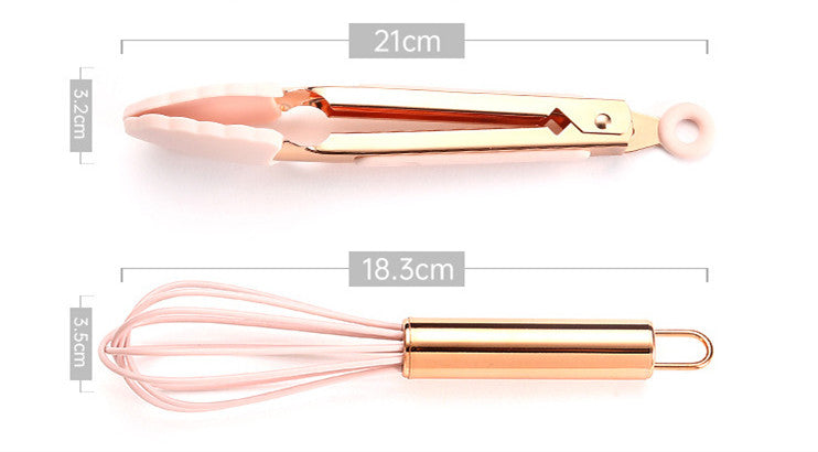 Mini / Kids Pink and Rose Gold Baking Set